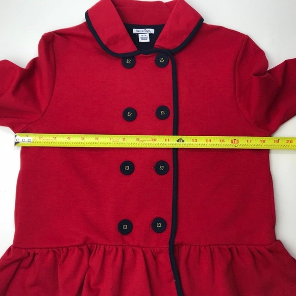 Hartstrings Top Jacket Ruffled Double Breasted Red - Picture 7 of 8